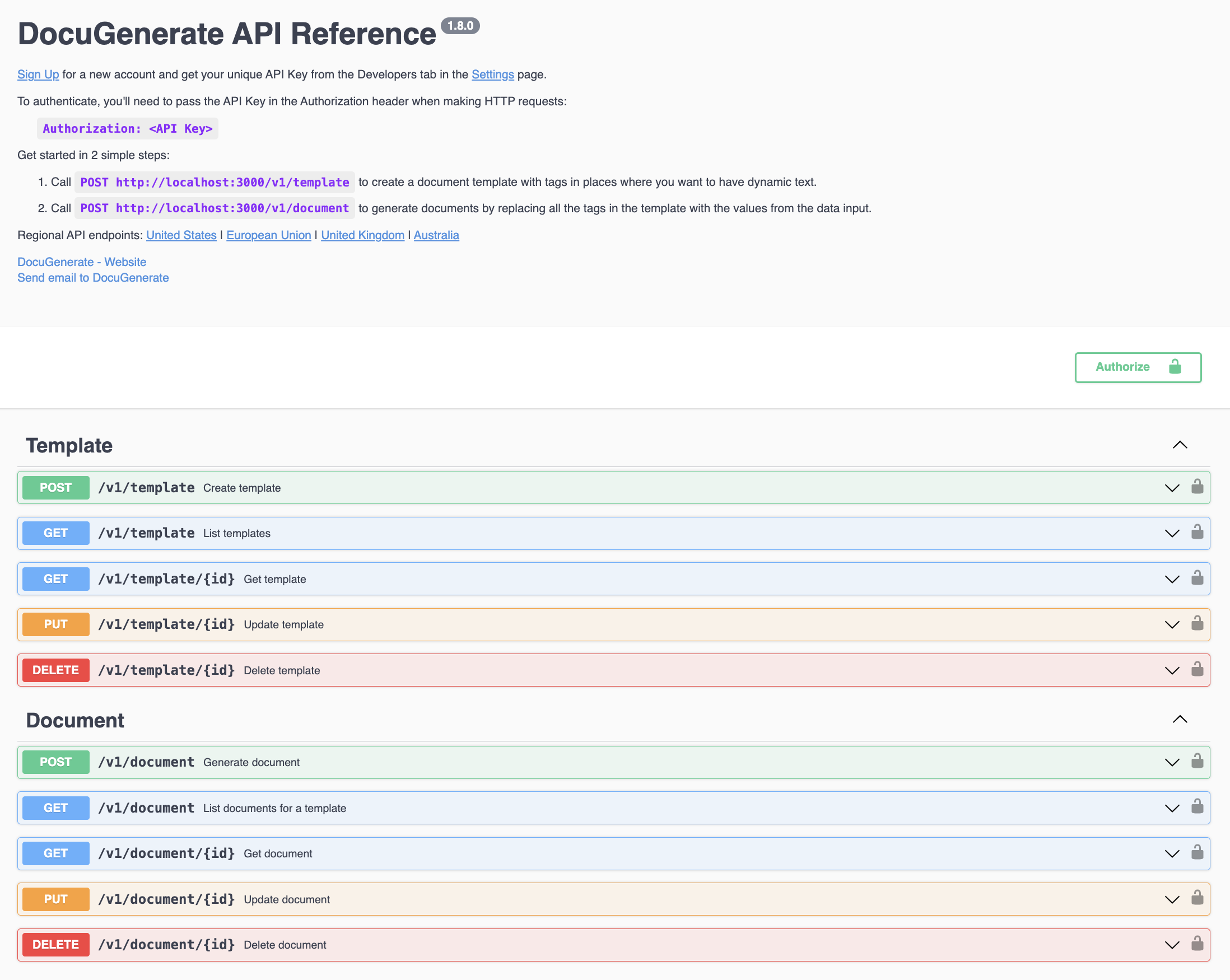 API Reference