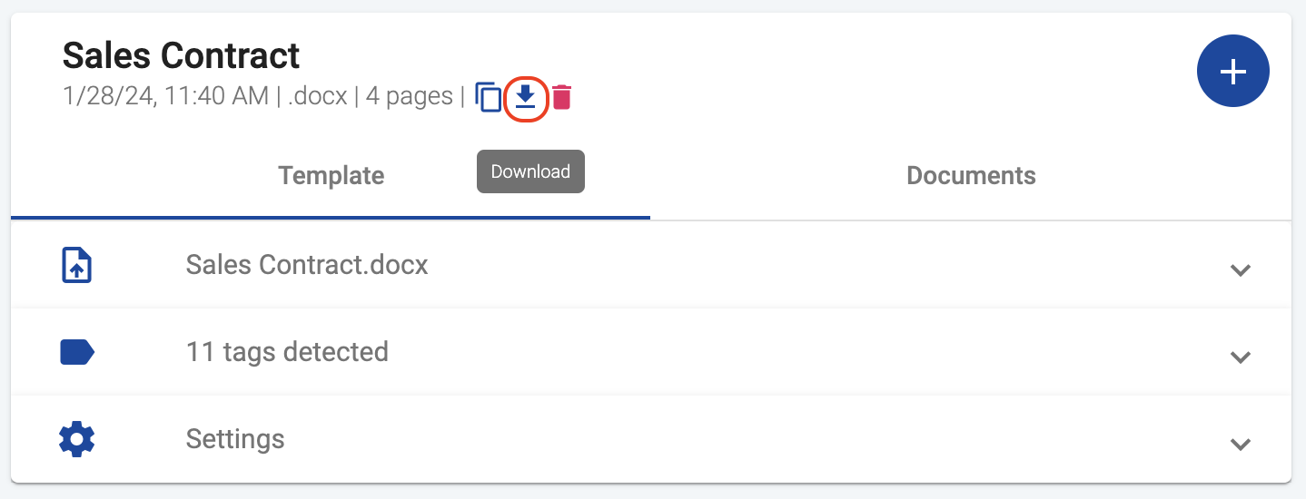 Download template