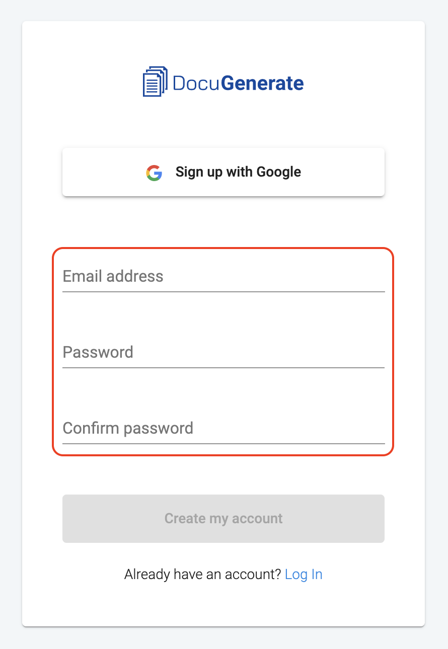 Email signup