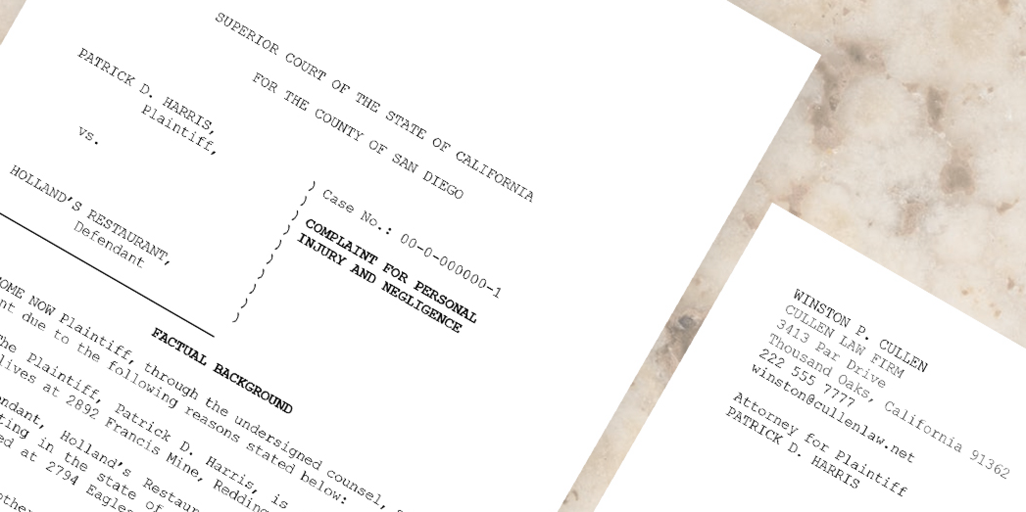 Superior Court Pleading Templates