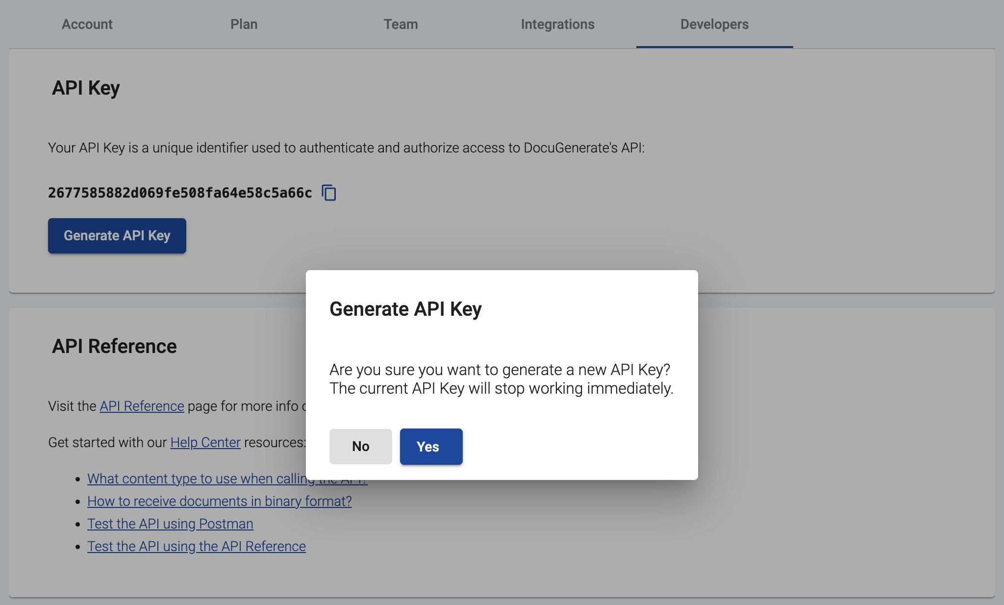 Conformation dialog