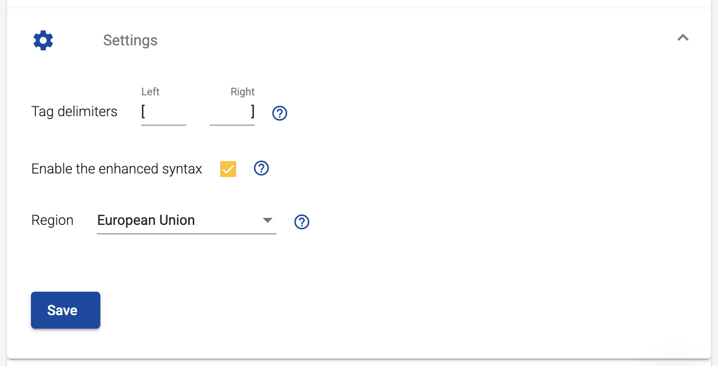 Customizable Delimiters